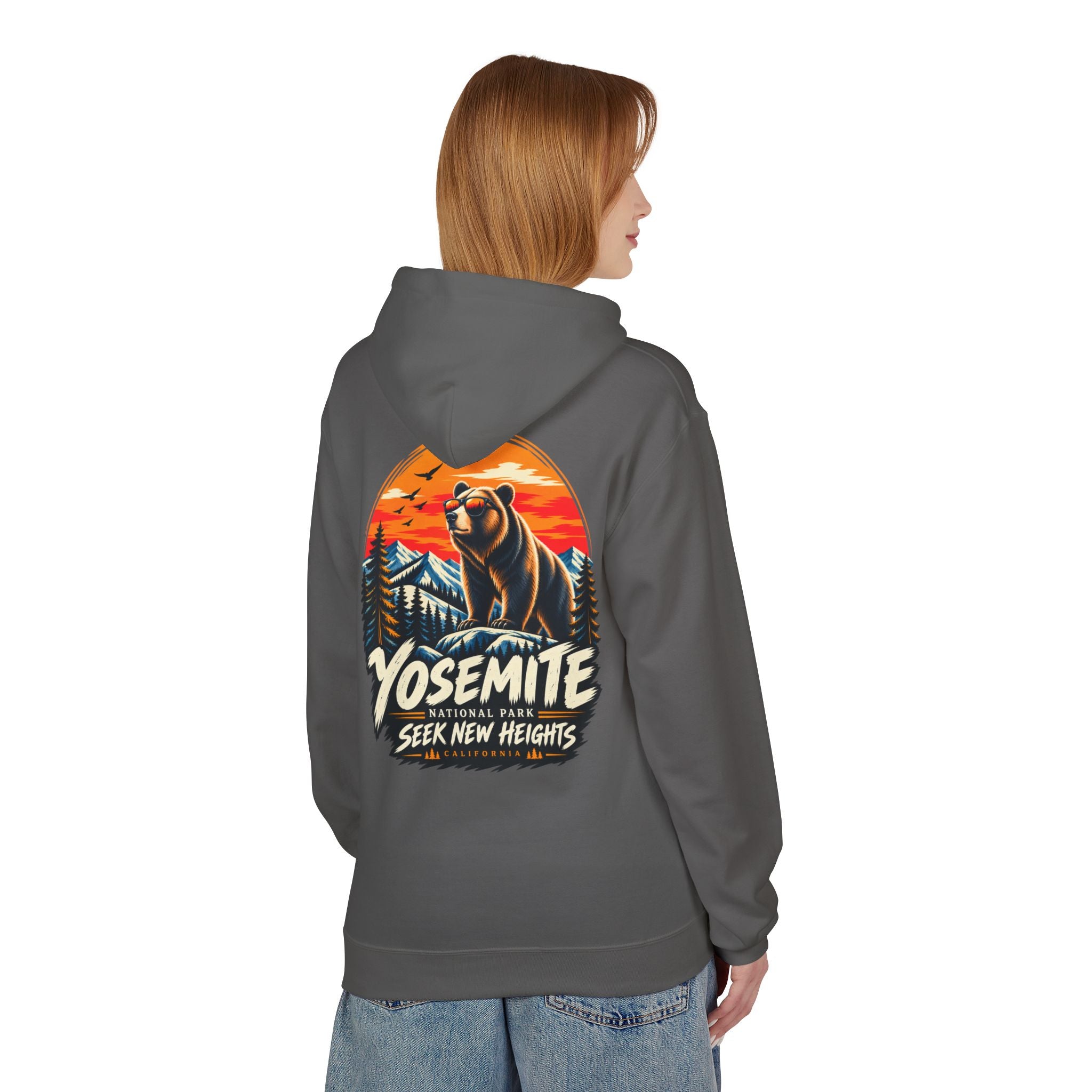 Yosemite National Park Black Bear – Seek New Heights Hoodie