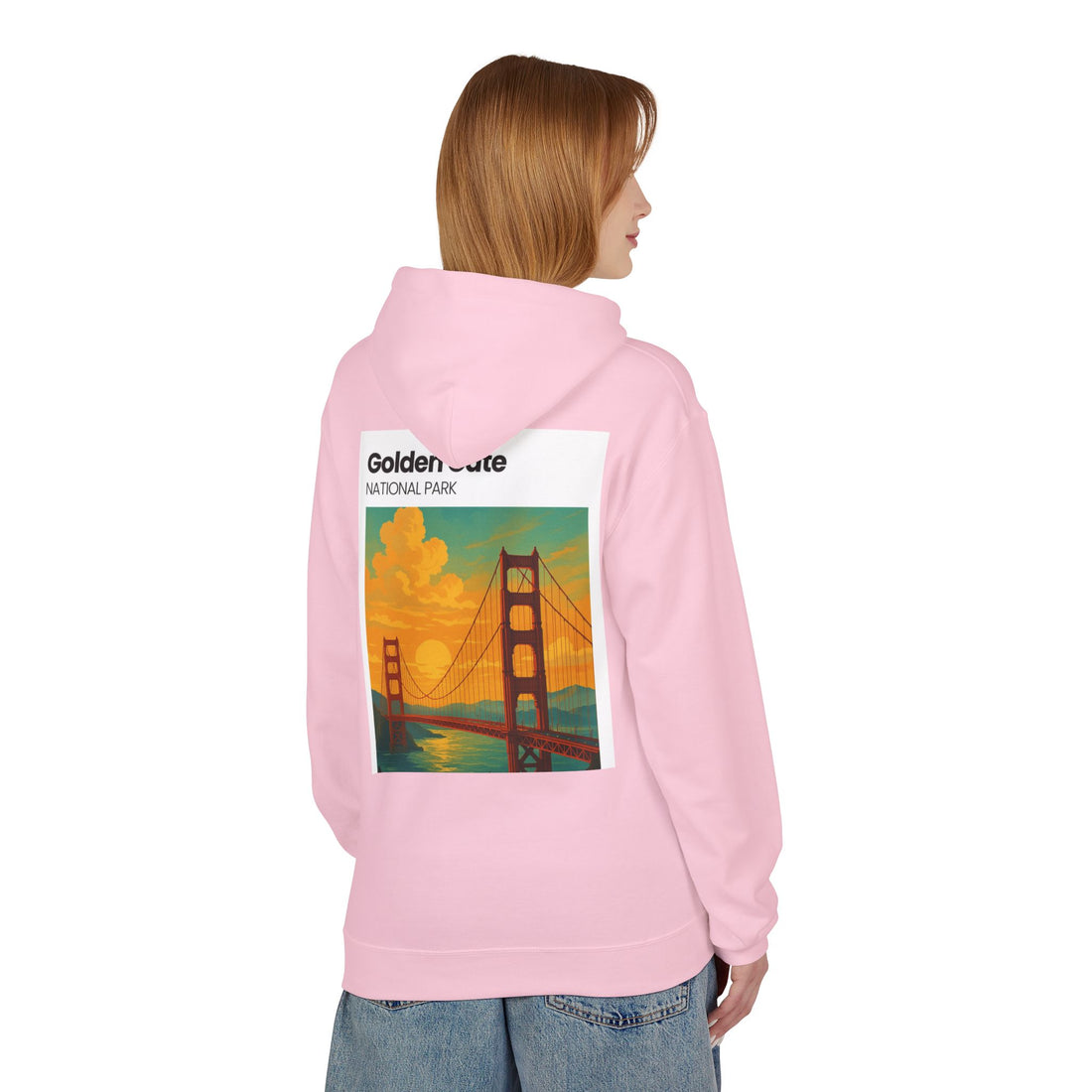 Golden Gate National Park illustration Hoodie | Golden Gate Bridge travel sweatshirt