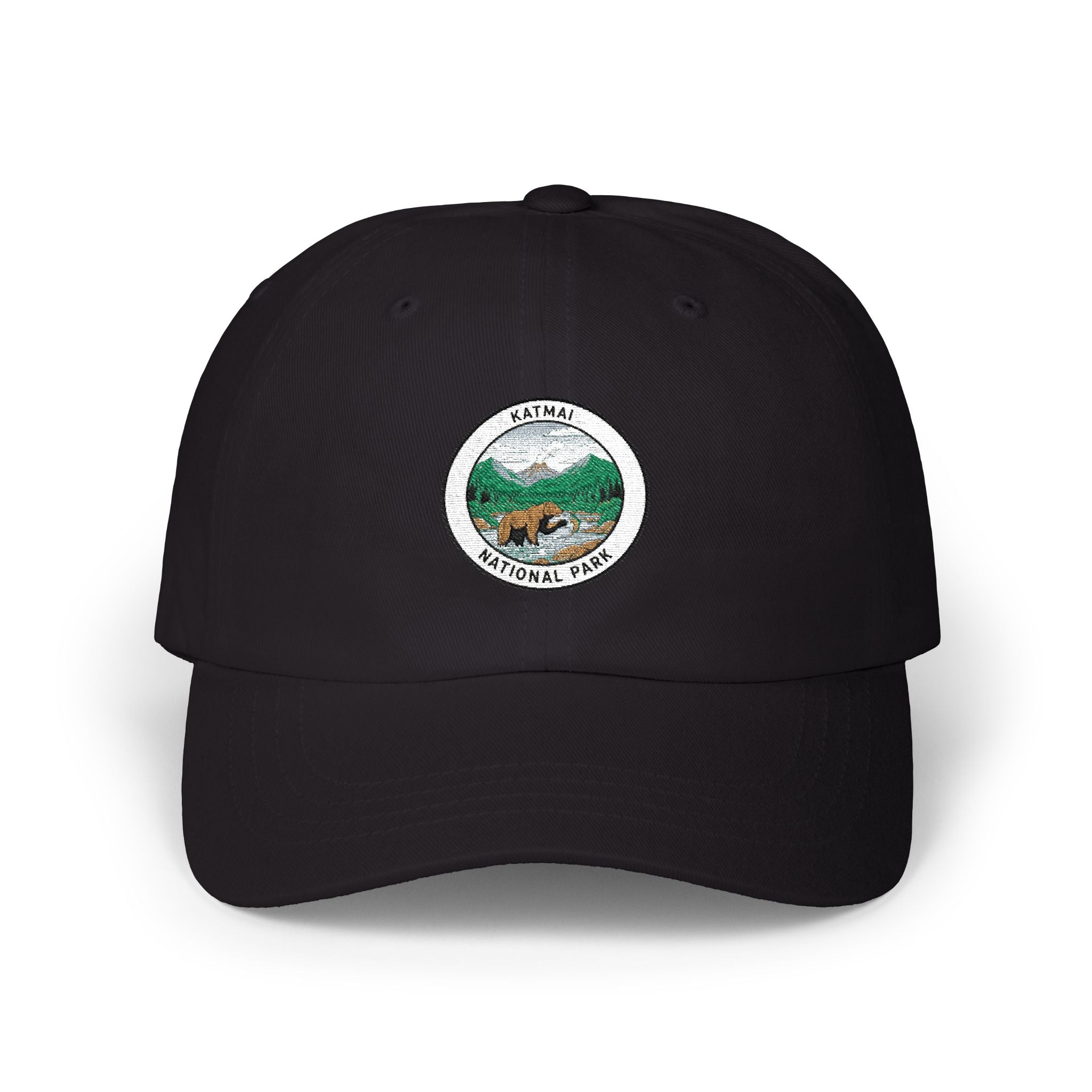 Katmai Mountain National Park patch Dad Cap | vintage hiking outdoors logo