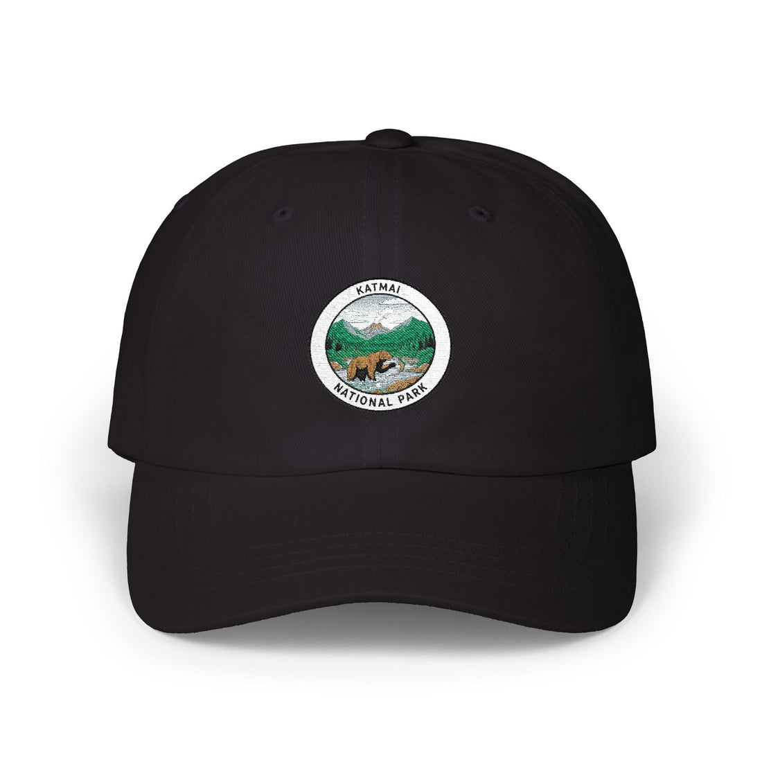 Katmai Mountain National Park patch Dad Cap | vintage hiking outdoors logo