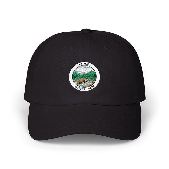 Katmai Mountain National Park patch Dad Cap | vintage hiking outdoors logo