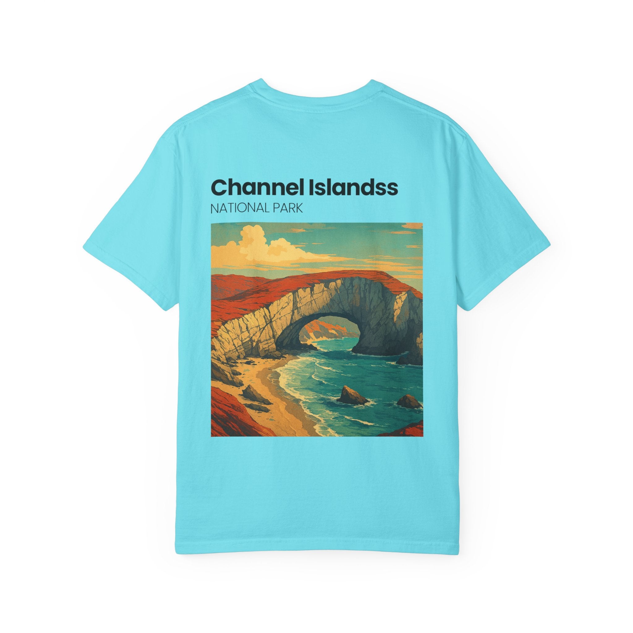 Channel Islands National Park Vintage Poster T-shirt | Coastal Landscape Tee