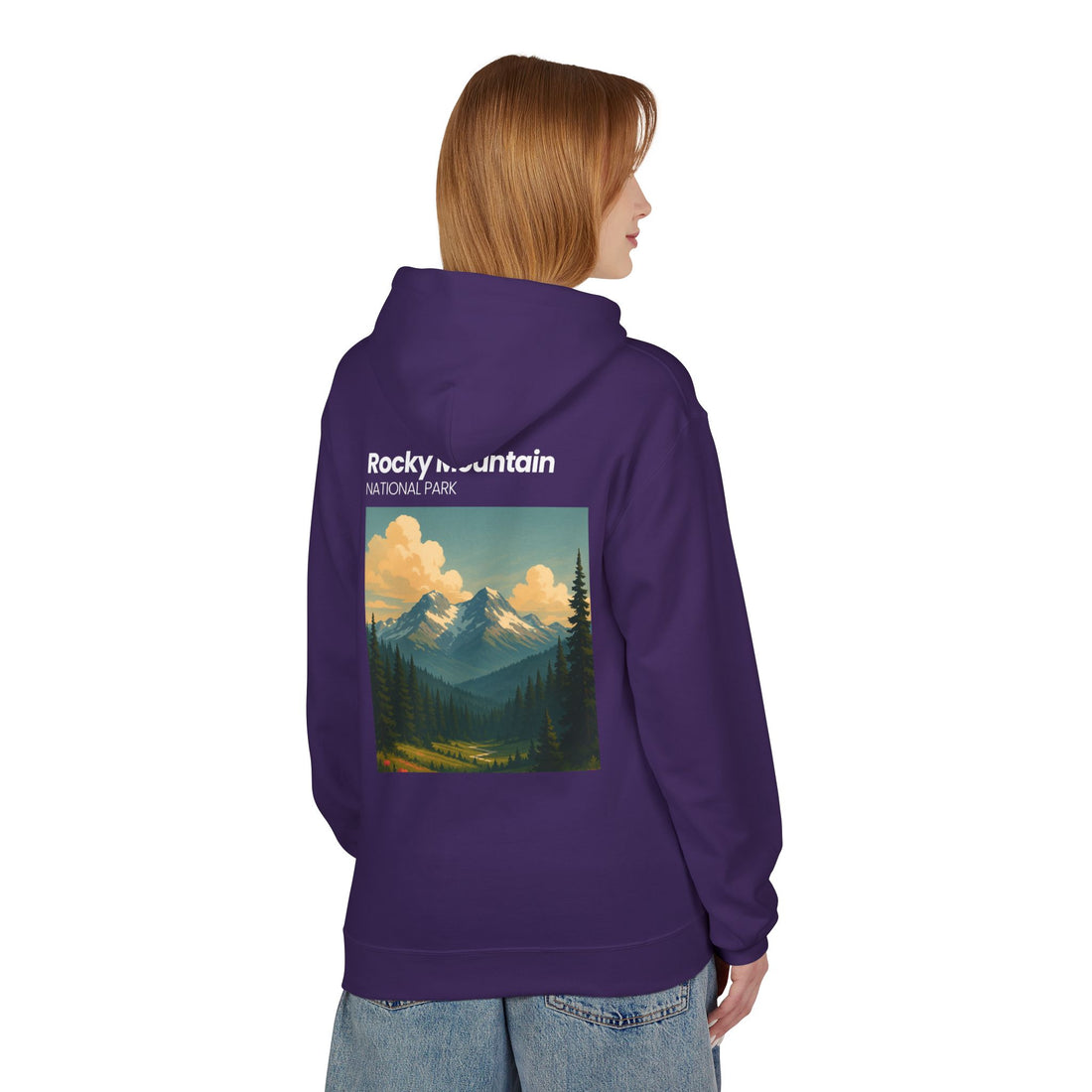 Rocky Mountain National Park Hoodie | Vintage Landscape Print