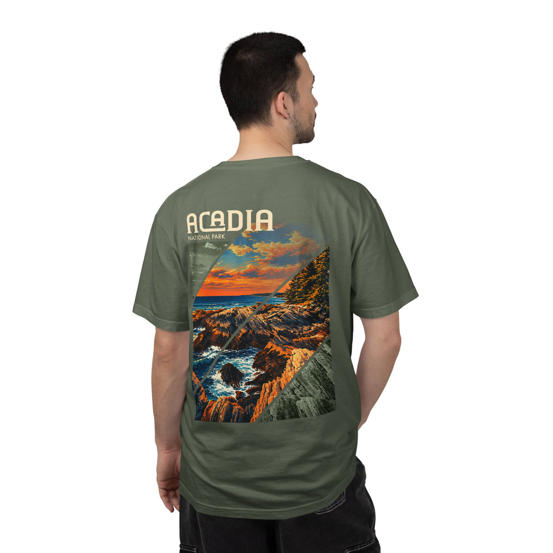 Acadia National Park Rocky Coast Graphic T-Shirt