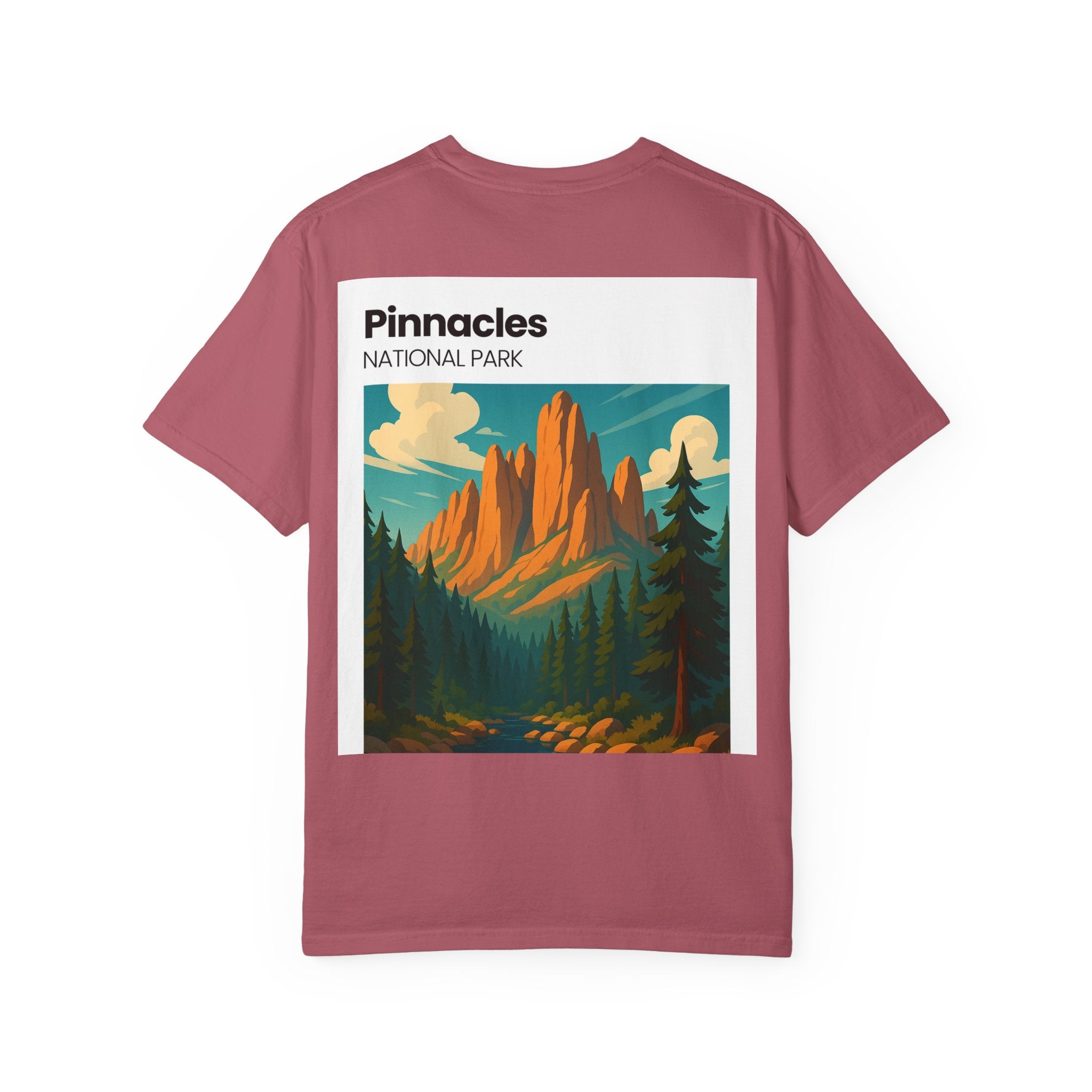 Pinnacles National Park landscape T-Shirt | retro nature poster design
