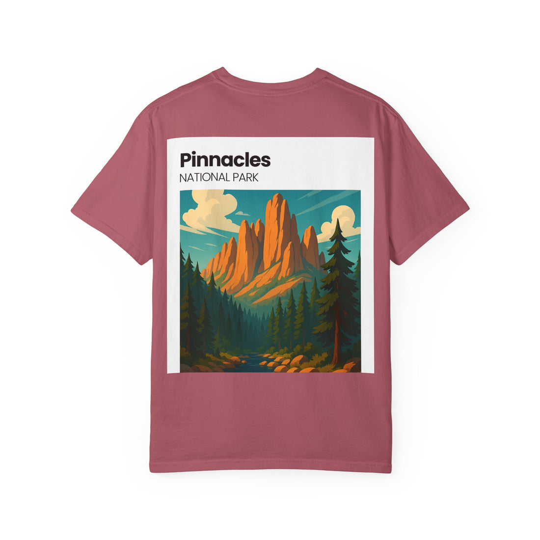 Pinnacles National Park landscape T-Shirt | retro nature poster design