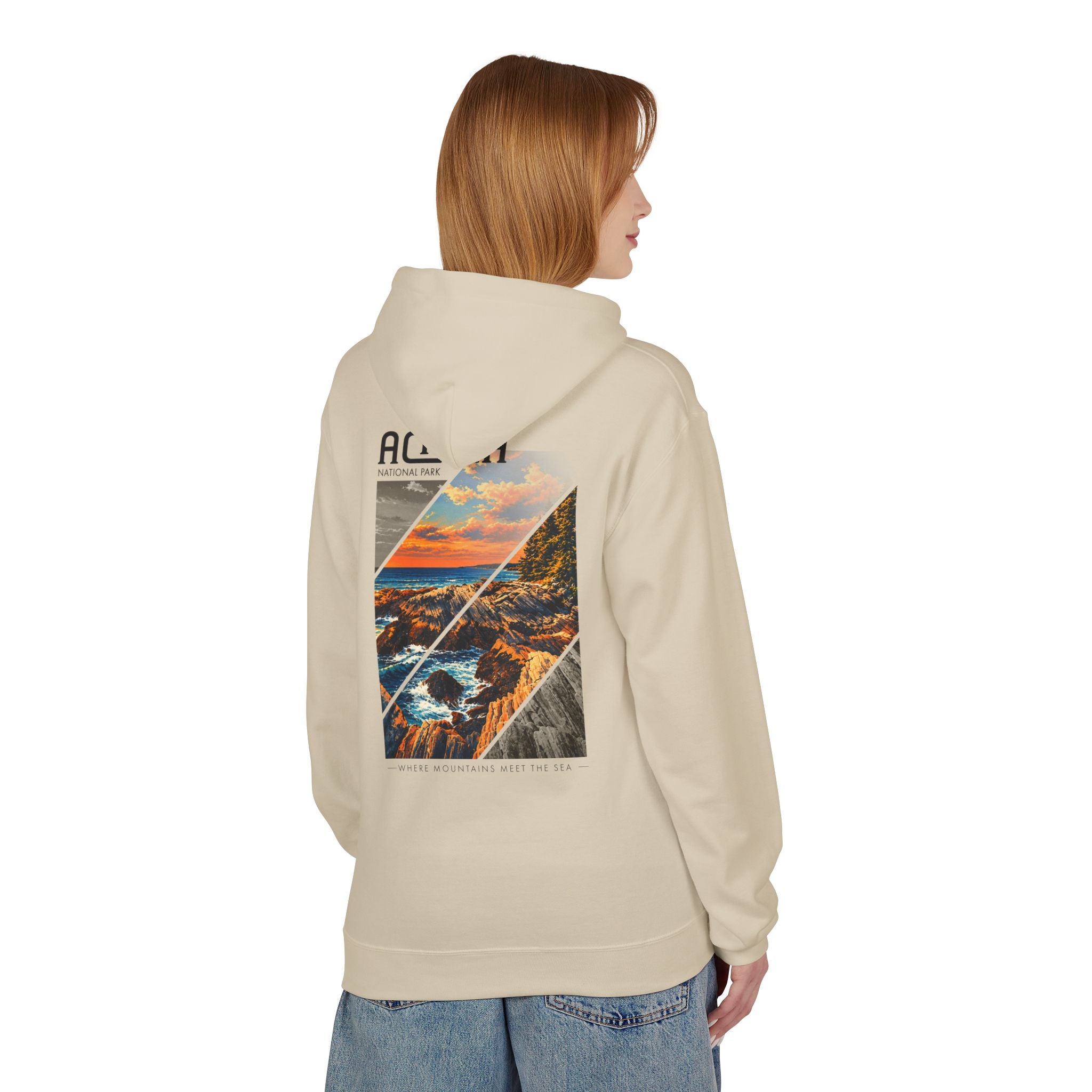 Acadia National Park Rocky Coast Graphic hoodie