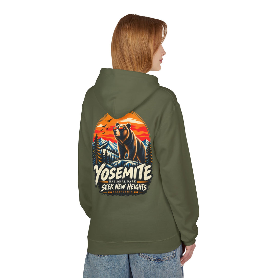 Yosemite National Park Black Bear – Seek New Heights Hoodie