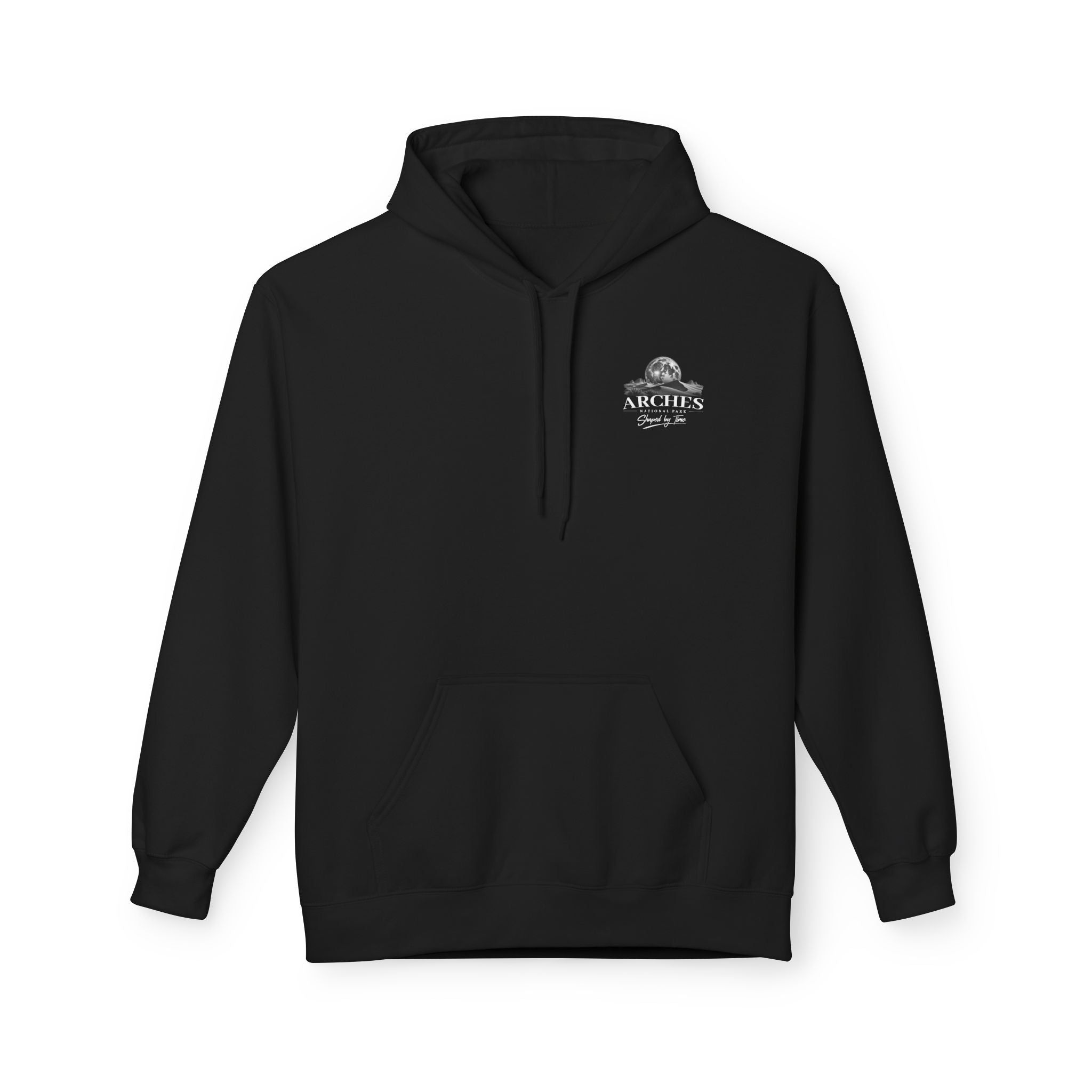 Arches National Park Desert Moon Graphic Hoodie