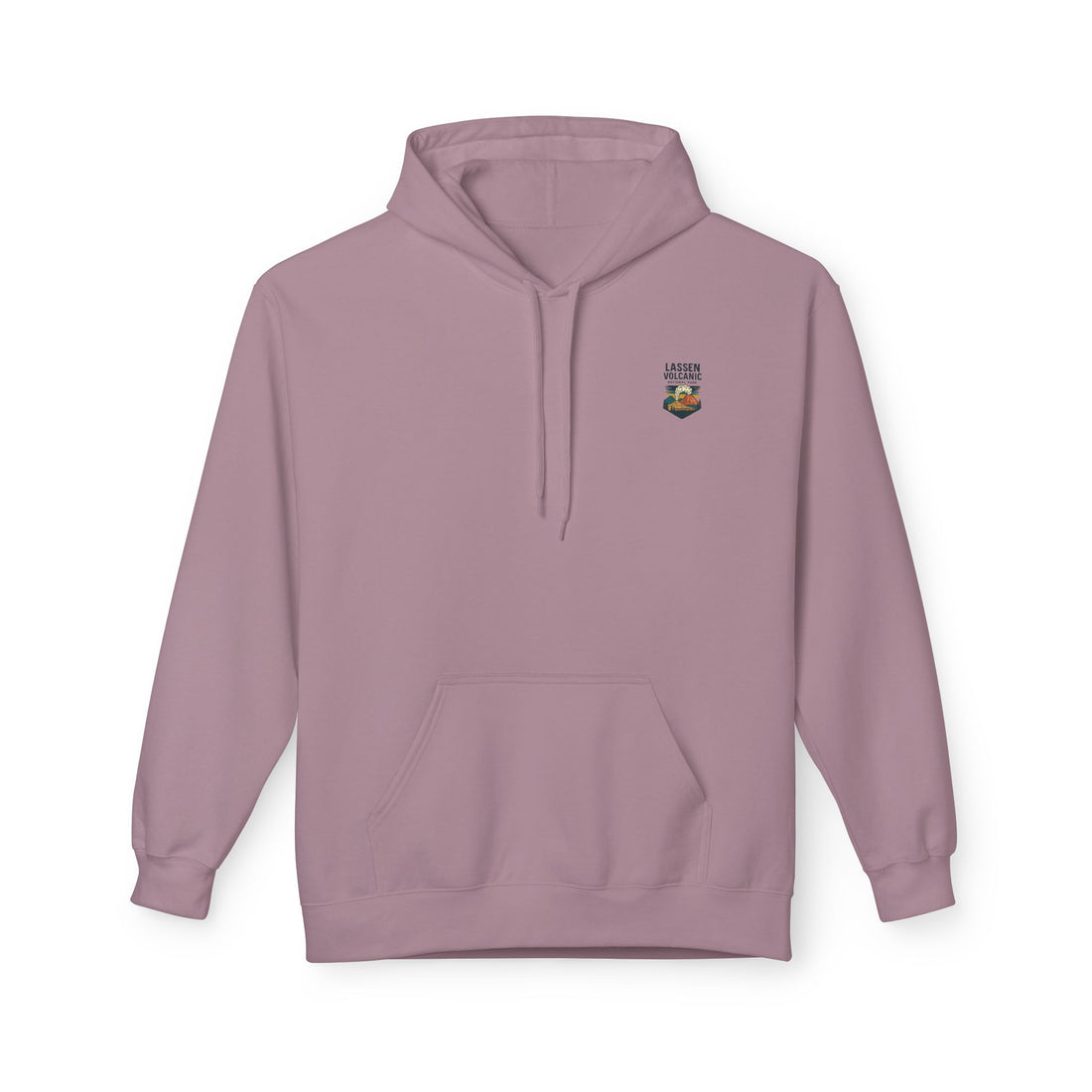 Lassen Volcanic Poster Hoodie | National Park Volcano Illustration