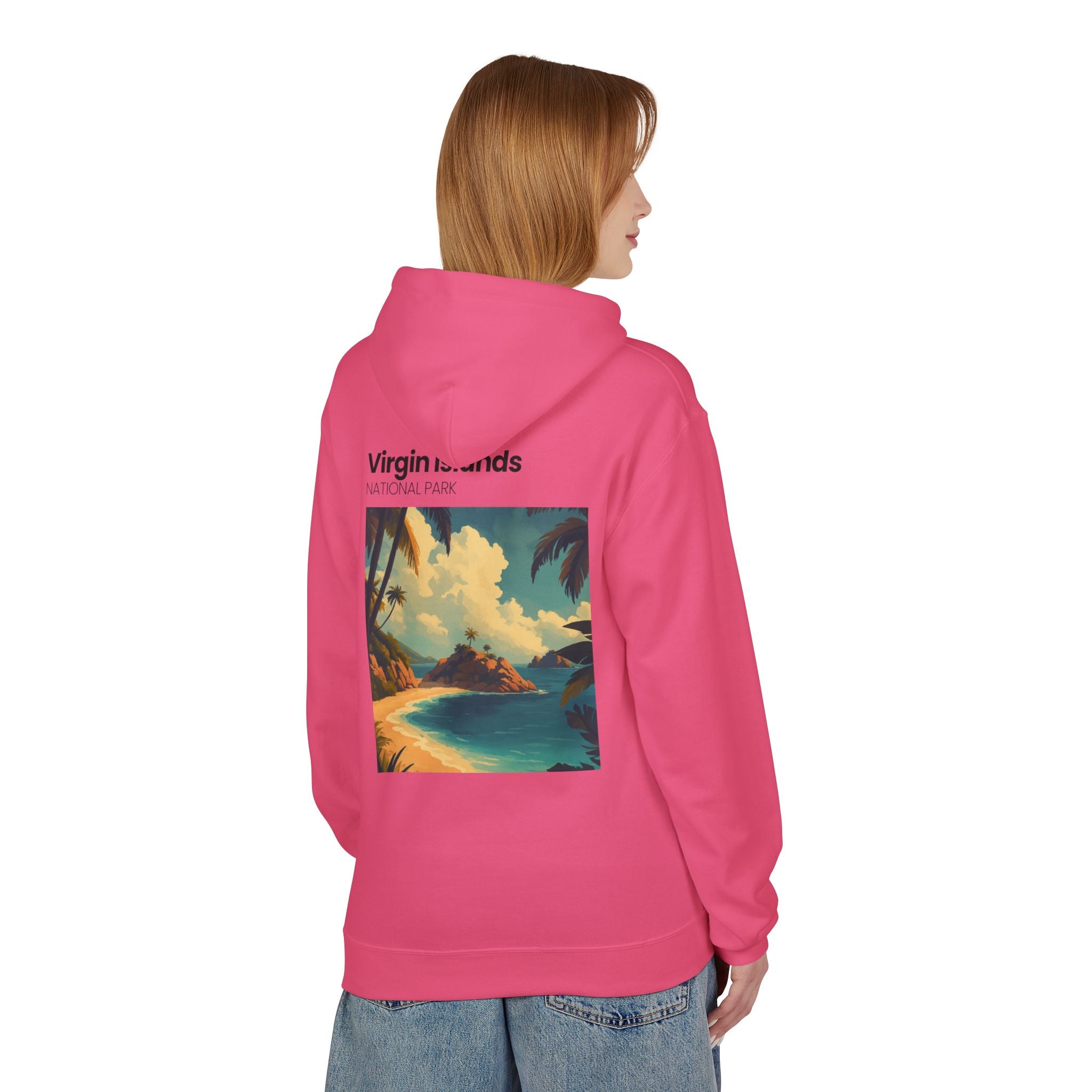 Virgin Islands National Park Beach Hoodie | Tropical Island Sunset