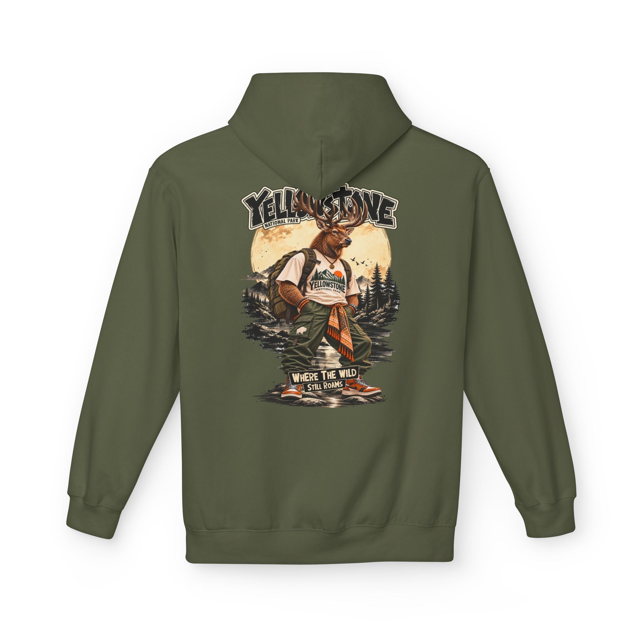 Yellowstone Elk – Where the Wild Still Roams Hoodie