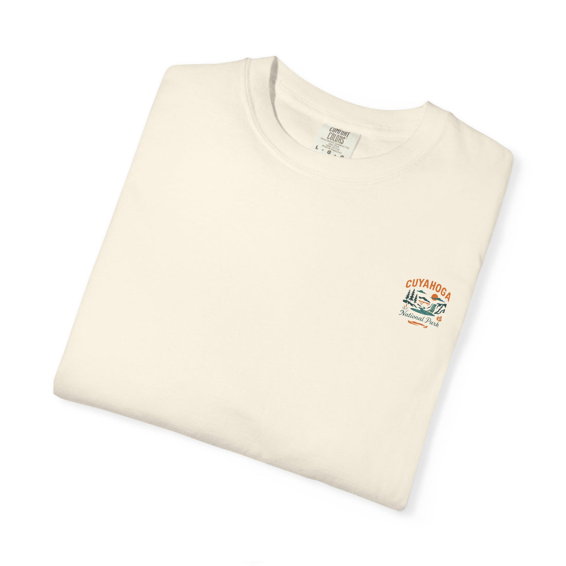 Cuyahoga Valley Waterfall Illustration T-Shirt | National Park Landscape