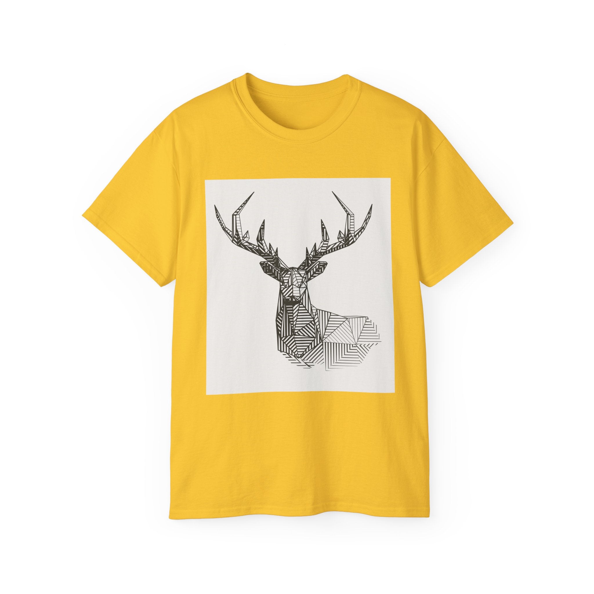 Geometric Deer Graphic Tee - Unisex Ultra Cotton T-Shirt