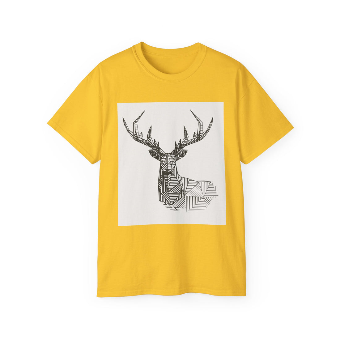 Geometric Deer Graphic Tee - Unisex Ultra Cotton T-Shirt