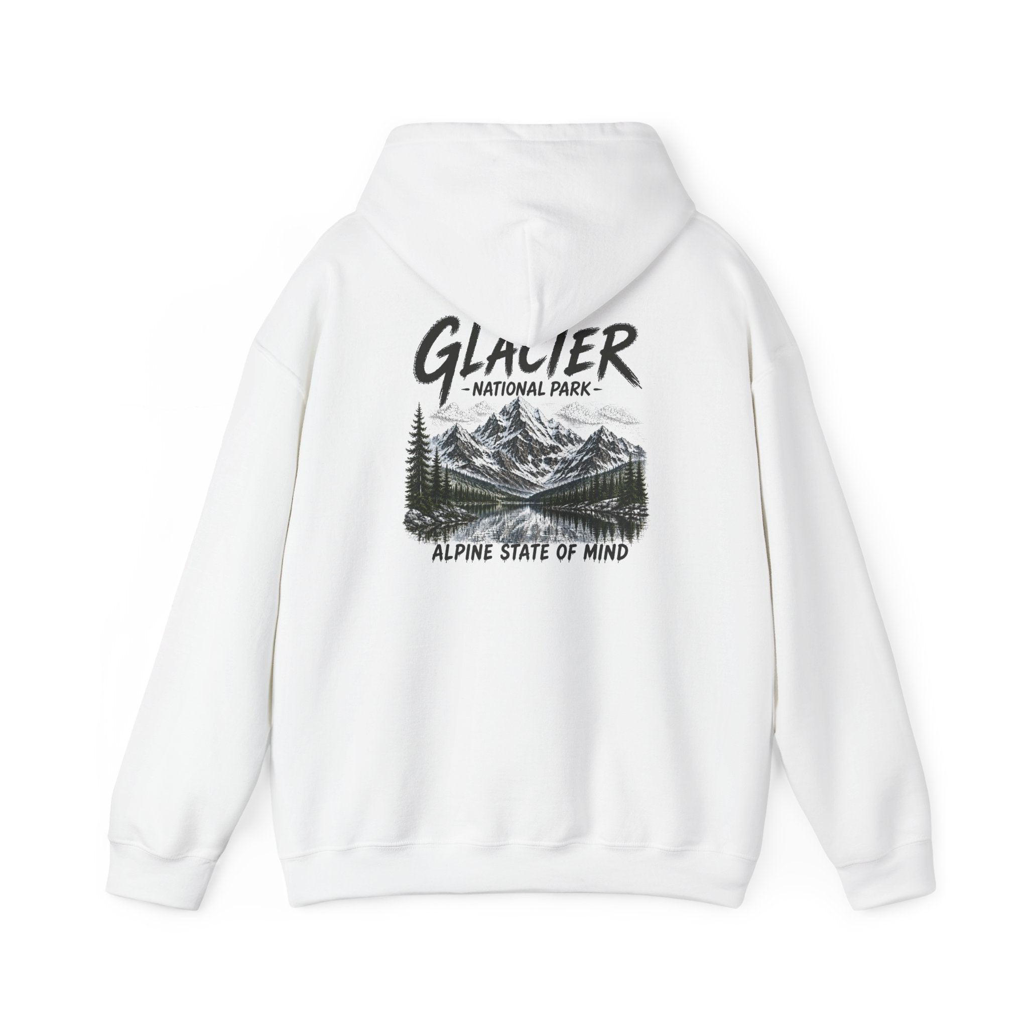Glacier National Park Snowy Peaks Hoodie1