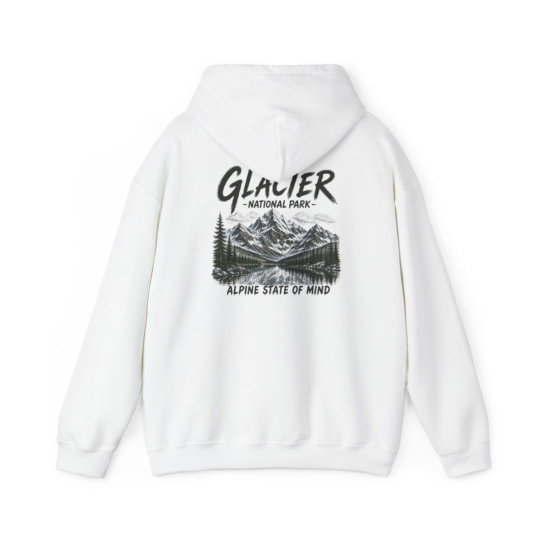 Glacier National Park Snowy Peaks Hoodie1