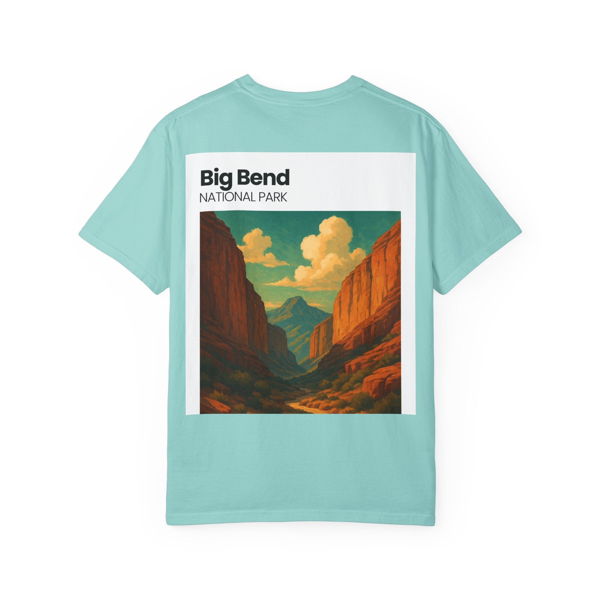 Big Bend National Park Vintage Canyon Poster T-Shirt | Scenic Landscape Tee