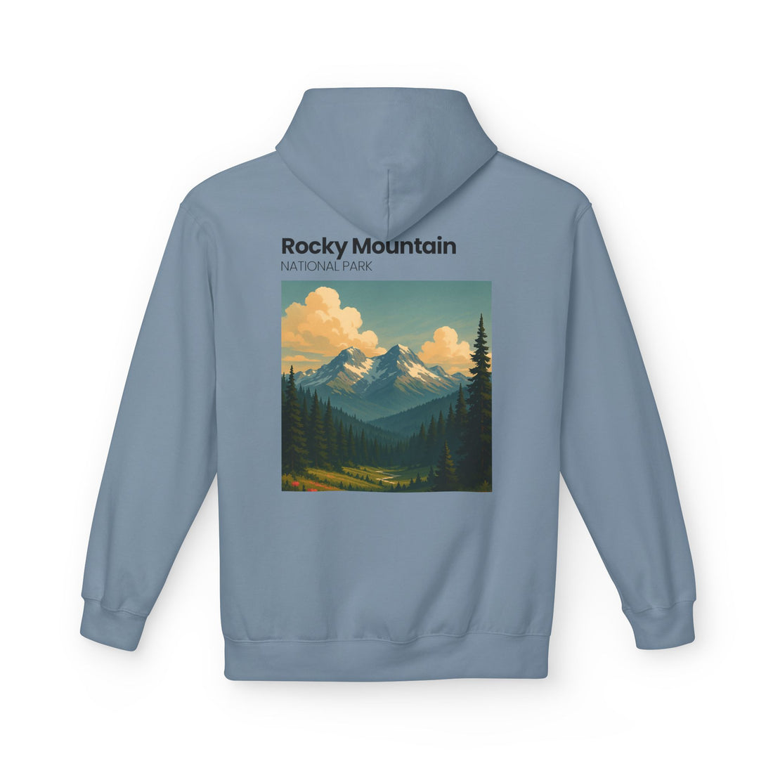 Rocky Mountain National Park Hoodie | Vintage Landscape Print