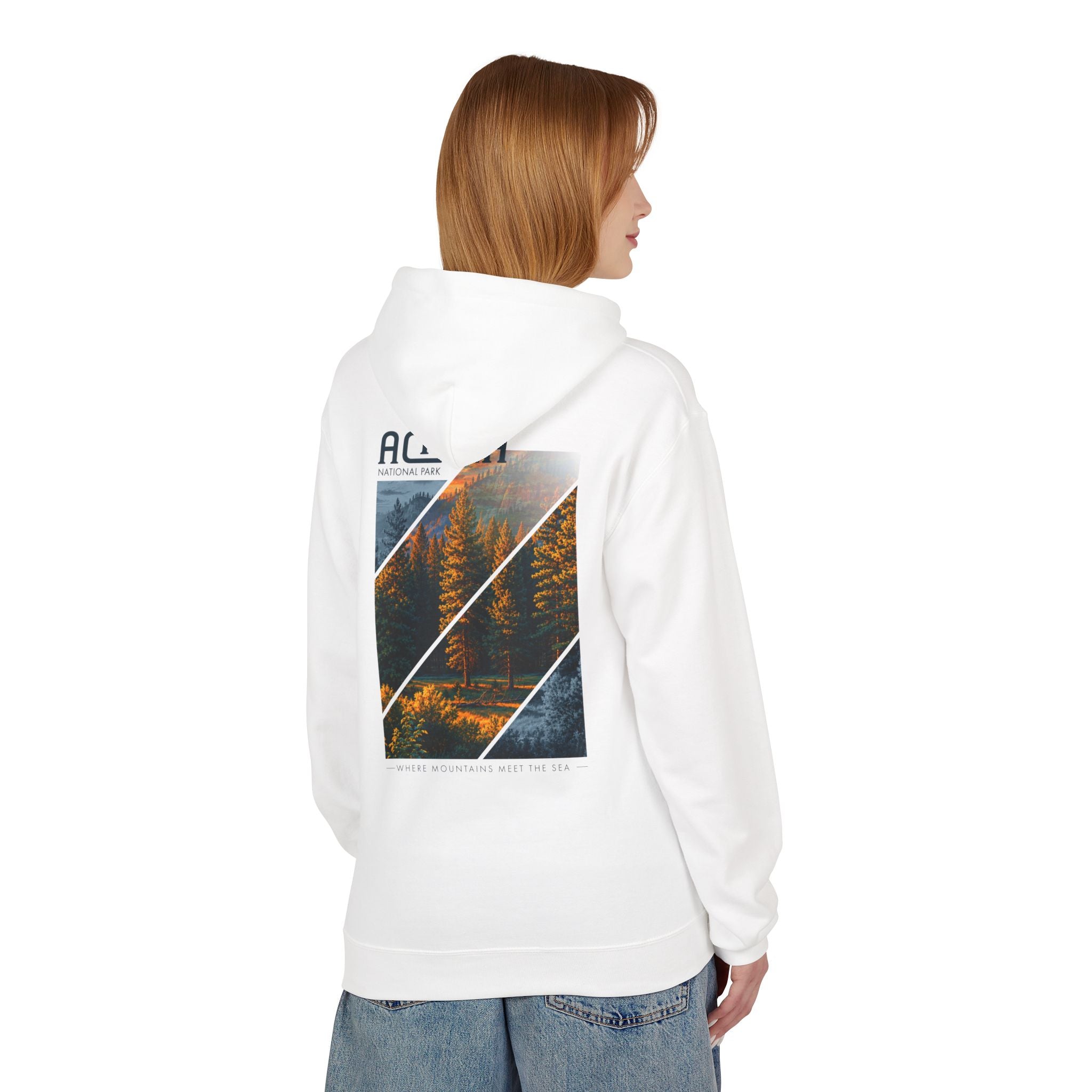 Acadia National Park Pine Trees Graphic hoodie
