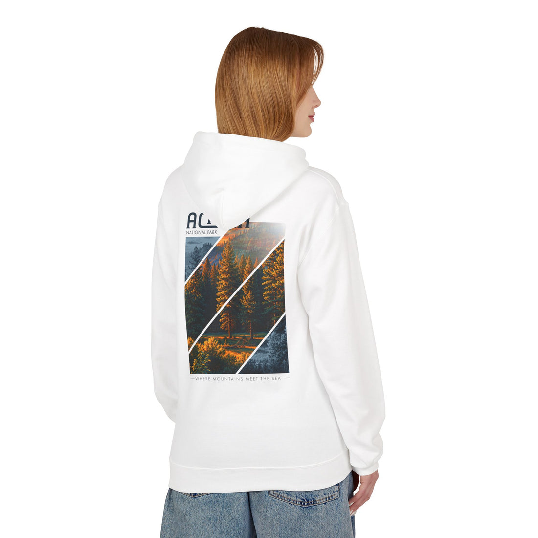 Acadia National Park Pine Trees Graphic hoodie