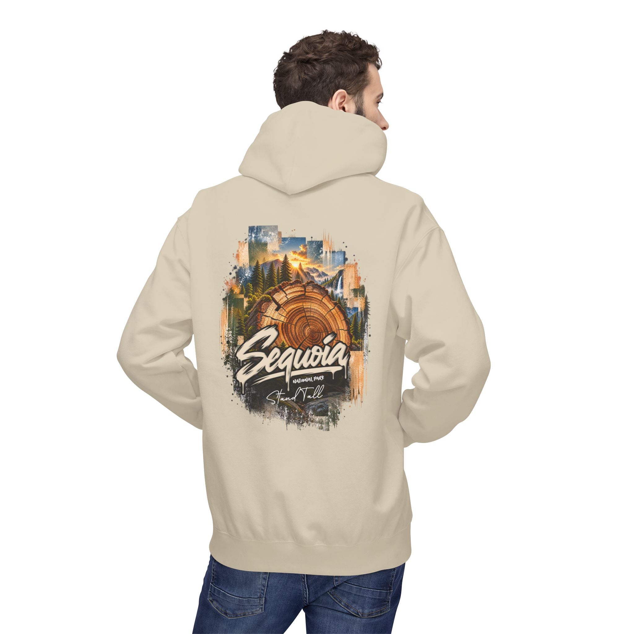 Sequoia National Park – Tree Rings Stand Tall Graphic Hoodie