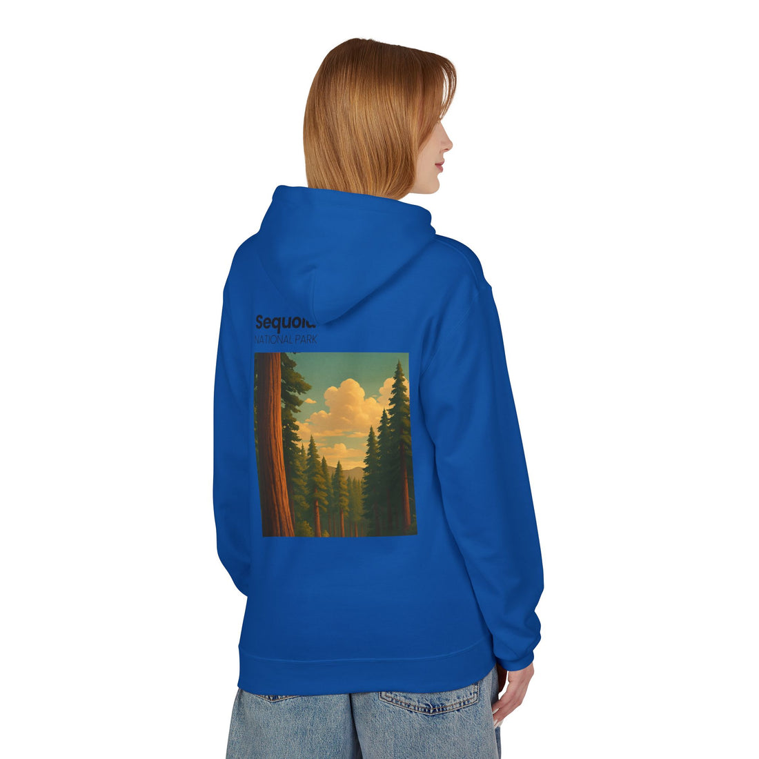 Sequoia National Park Vintage Poster Hoodie | Forest Landscape Sweatshirt