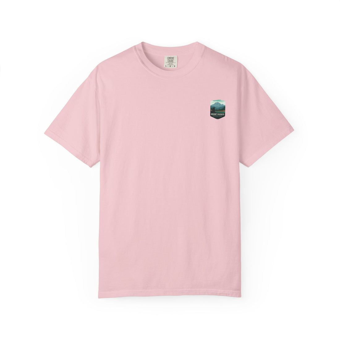 Mount Rainier National Park Poster T-Shirt | Vintage Landscape Graphic