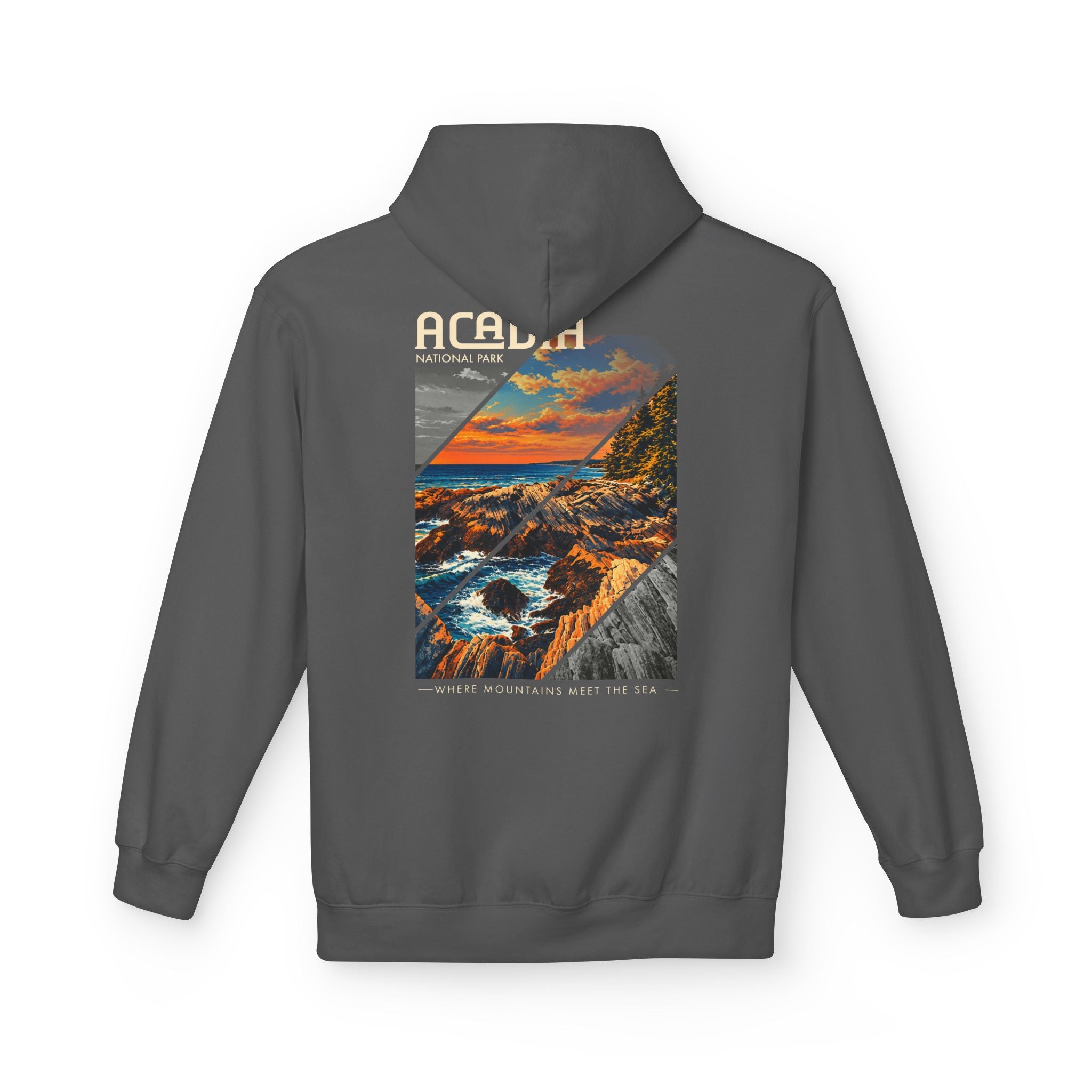 Acadia National Park Rocky Coast Graphic hoodie