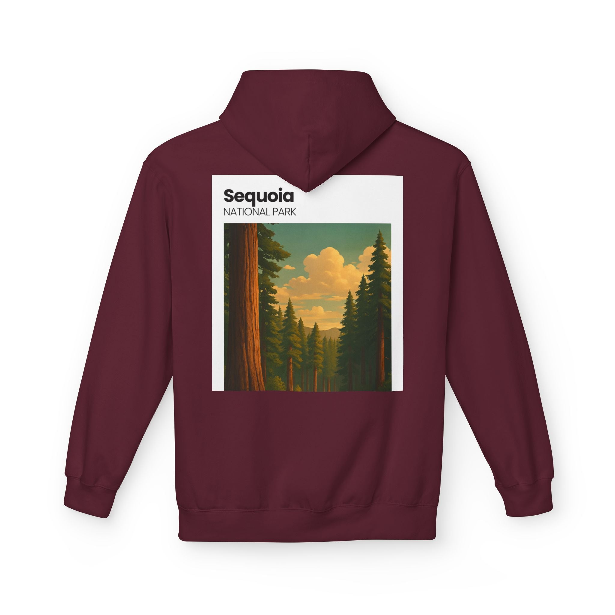 Sequoia National Park Vintage Poster Hoodie | Forest Landscape Sweatshirt