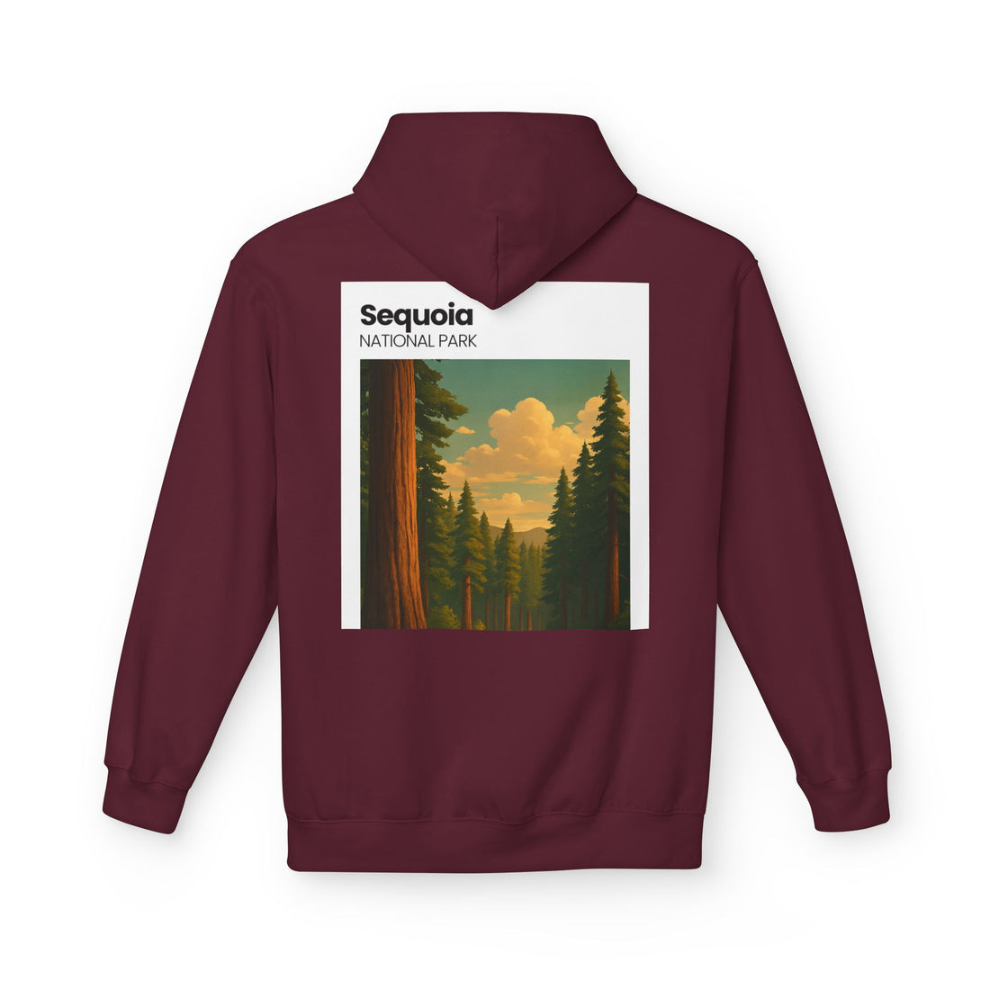 Sequoia National Park Vintage Poster Hoodie | Forest Landscape Sweatshirt