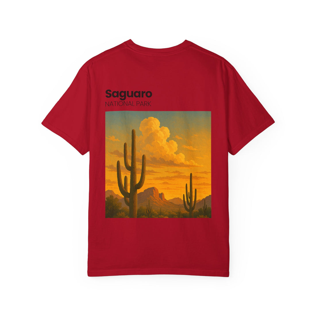 Saguaro National Park Sunset T-Shirt | Desert Cactus Graphic