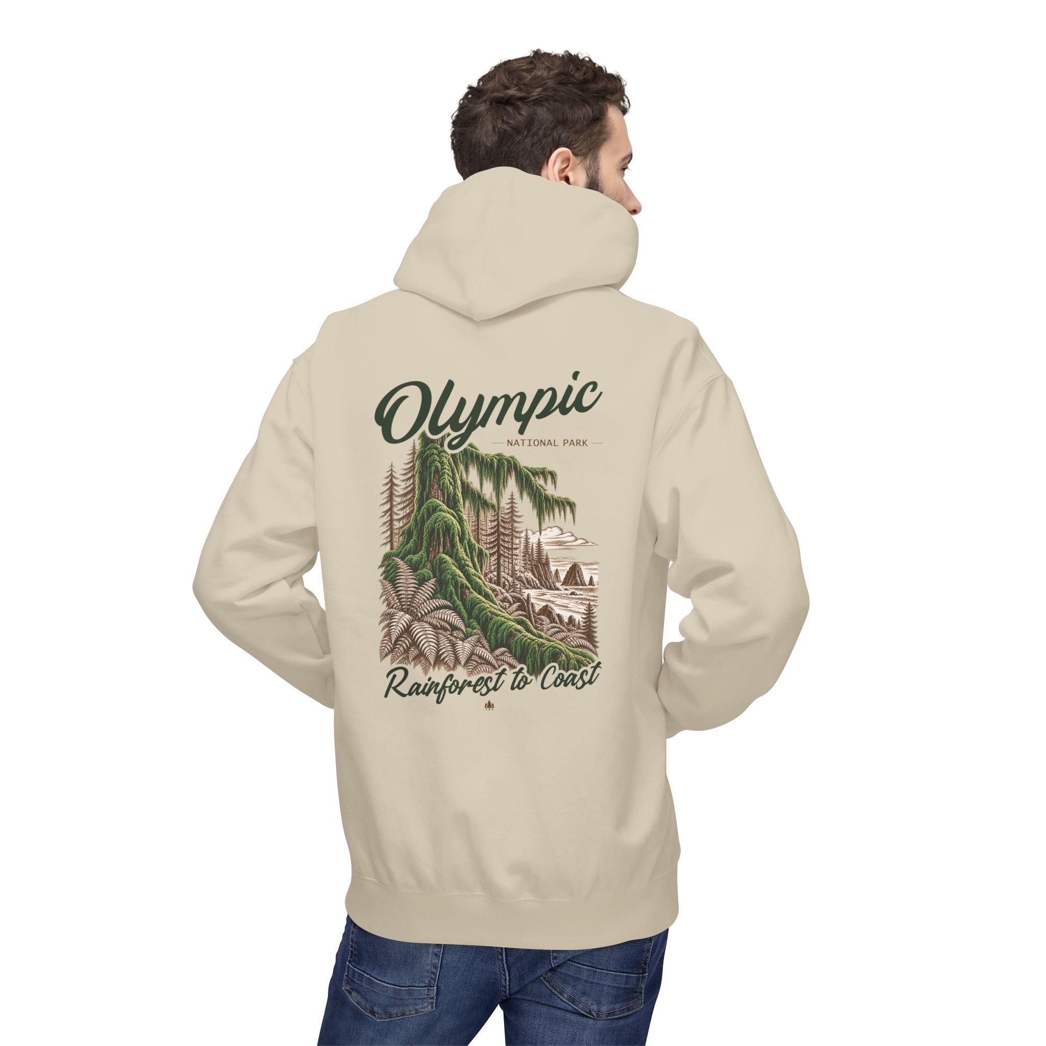 Olympic National Park Hoh Rainforest Graphic Hoodie