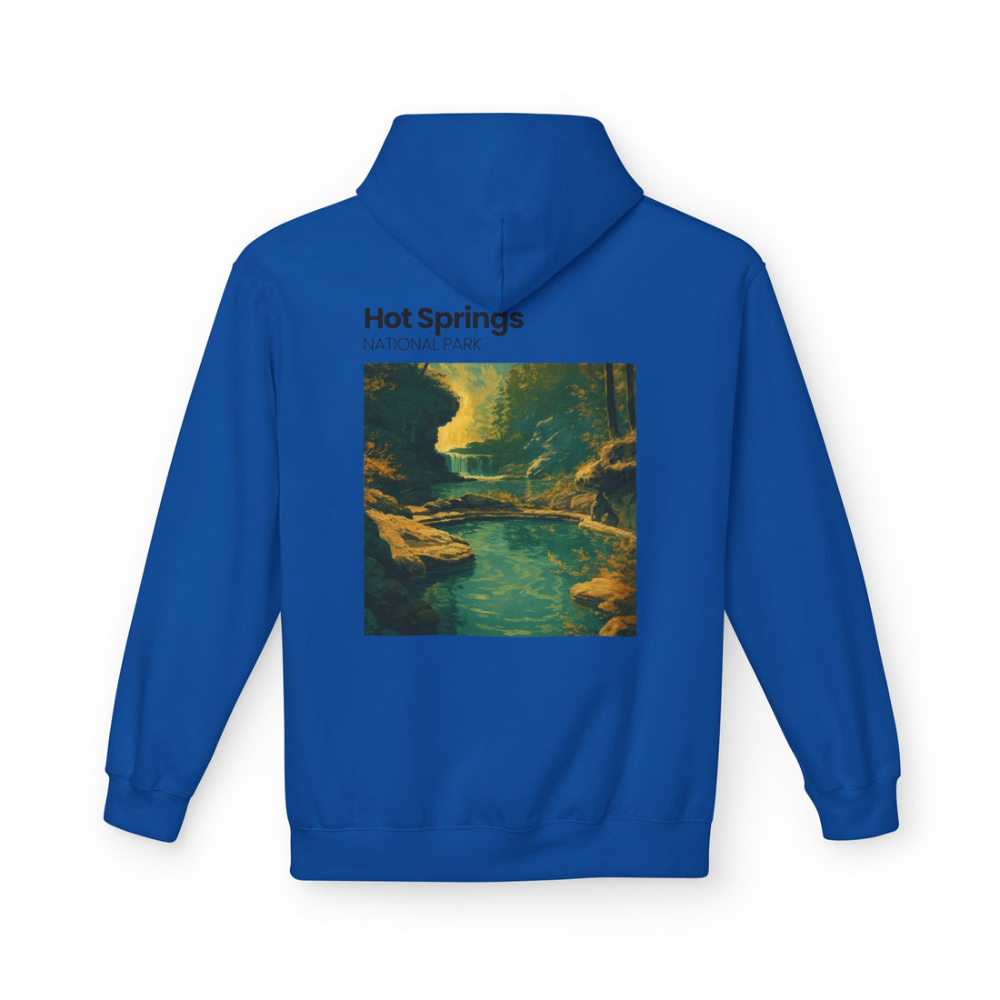 Hot Springs National Park Hoodie | Scenic Thermal Pool Illustration