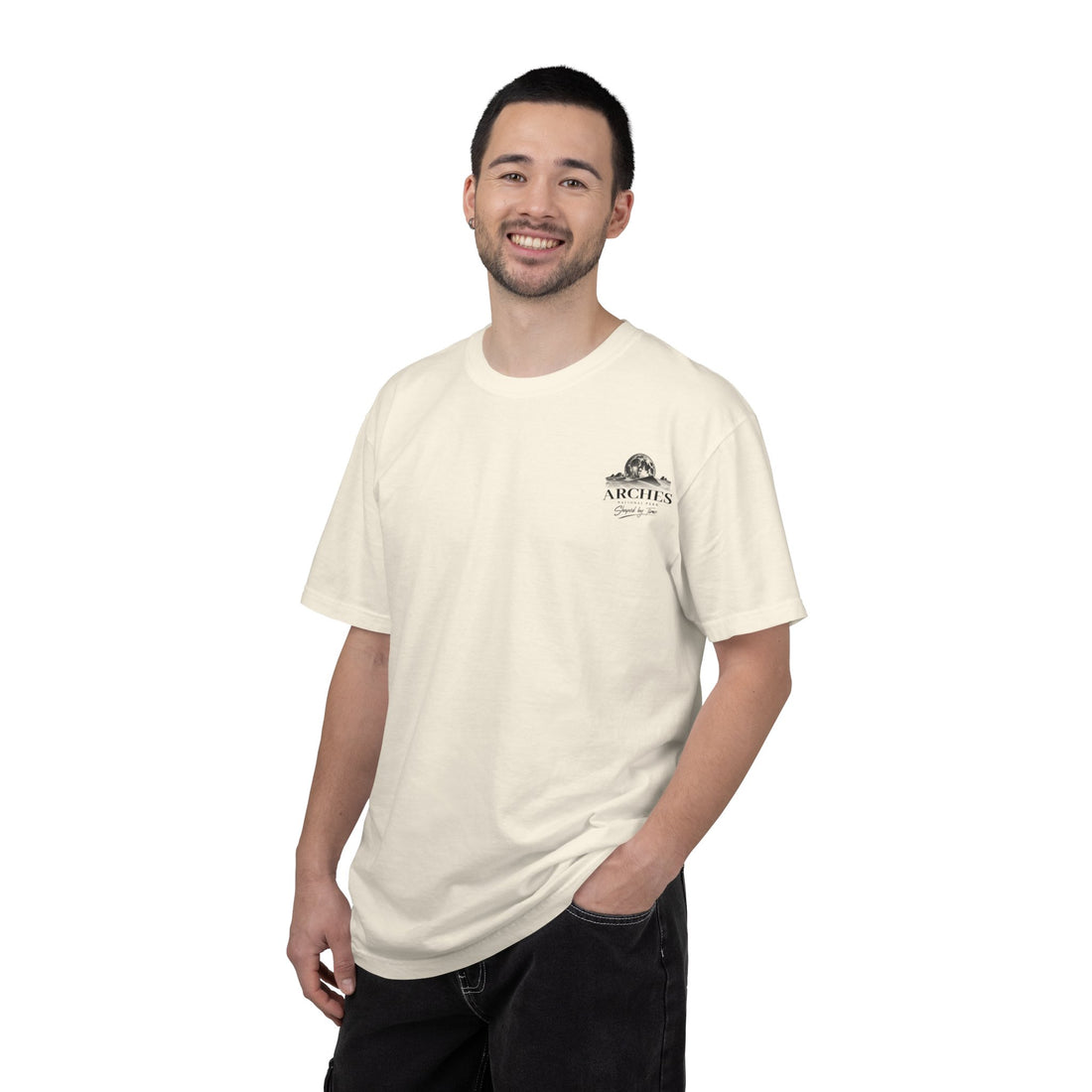 Arches National Park Desert Moon Graphic T-Shirt