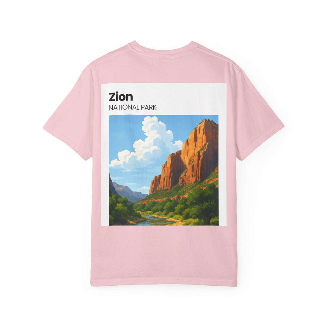 Zion National Park Landscape T-Shirt | Scenic Canyon Artwork