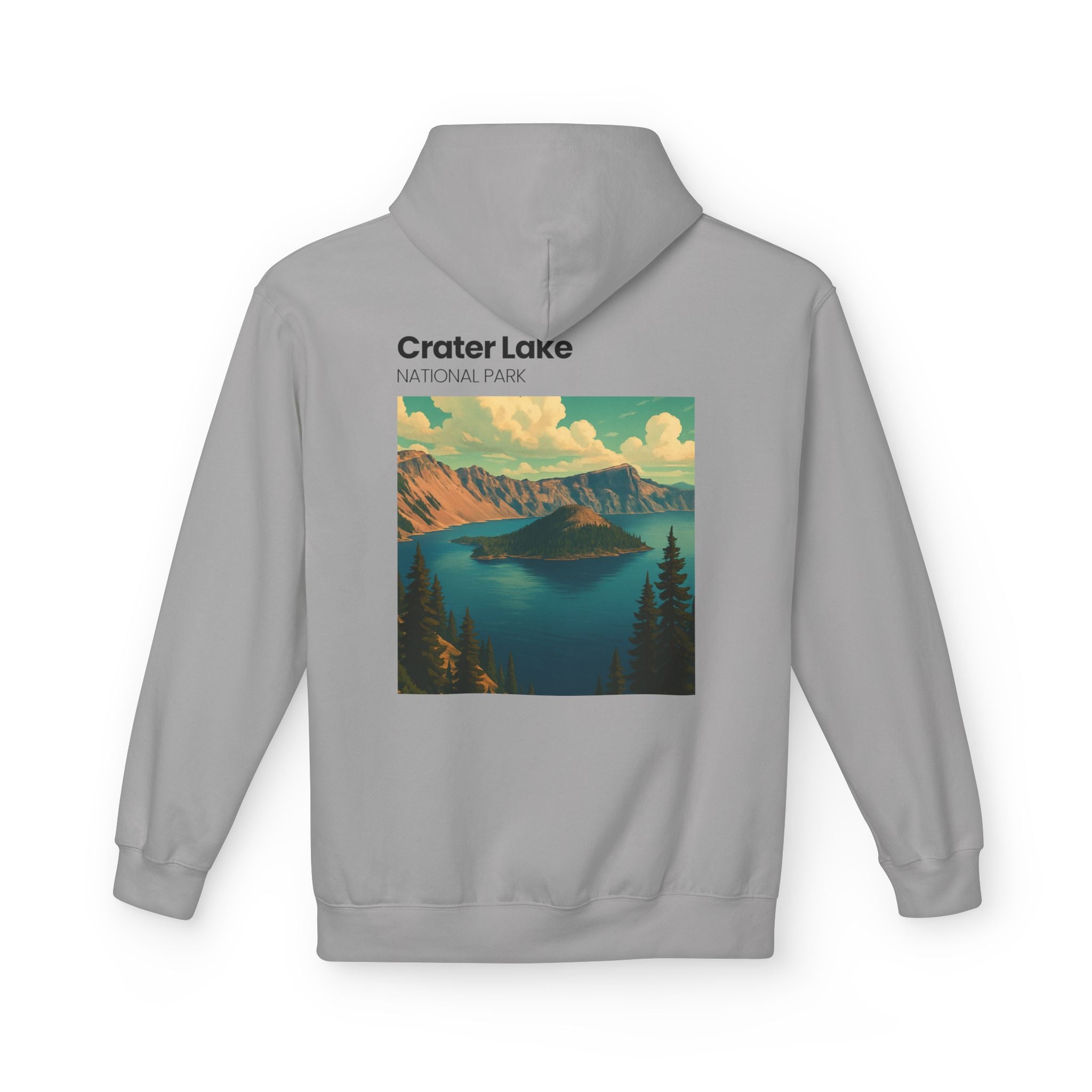 Crater Lake National Park Hoodie | Scenic Vintage Landscape