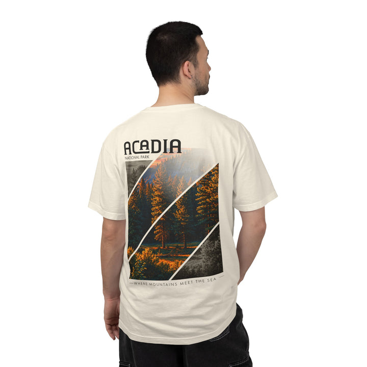 Acadia National Park Pine Trees Graphic T-Shirt
