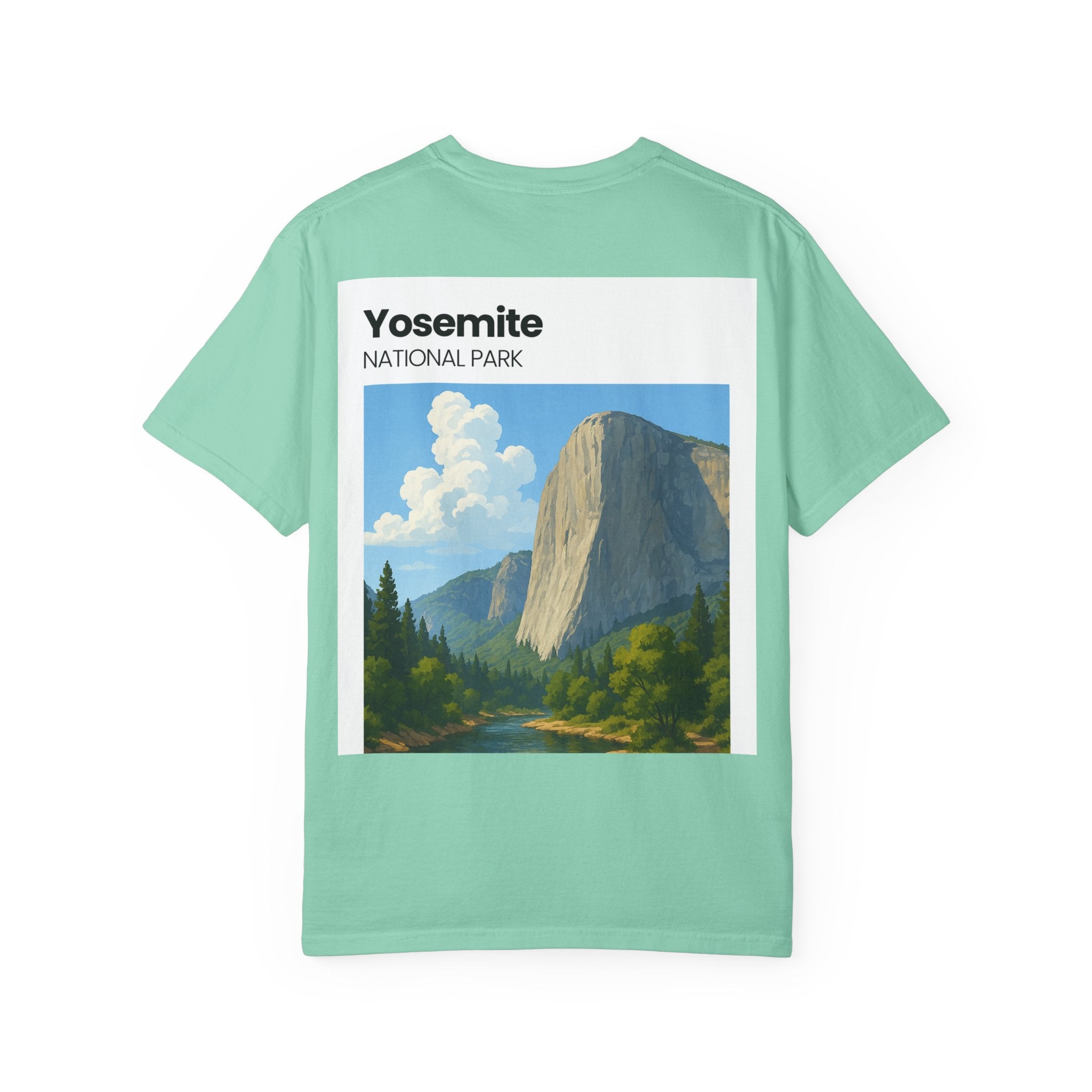 Yosemite National Park Half Dome Landscape T-Shirt | Vintage Park Poster Tee