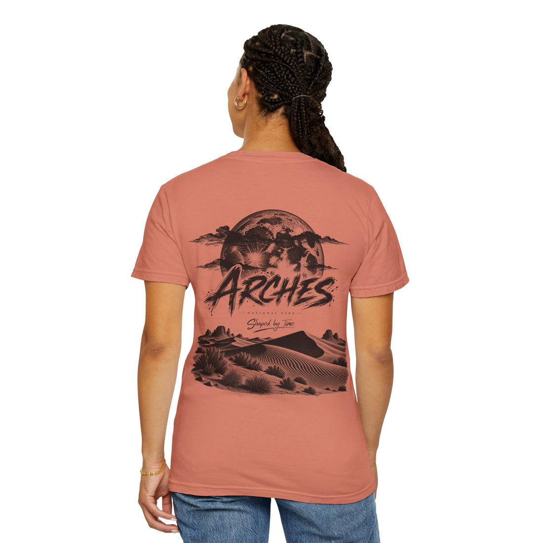 Arches National Park Desert Moon Graphic T-Shirt