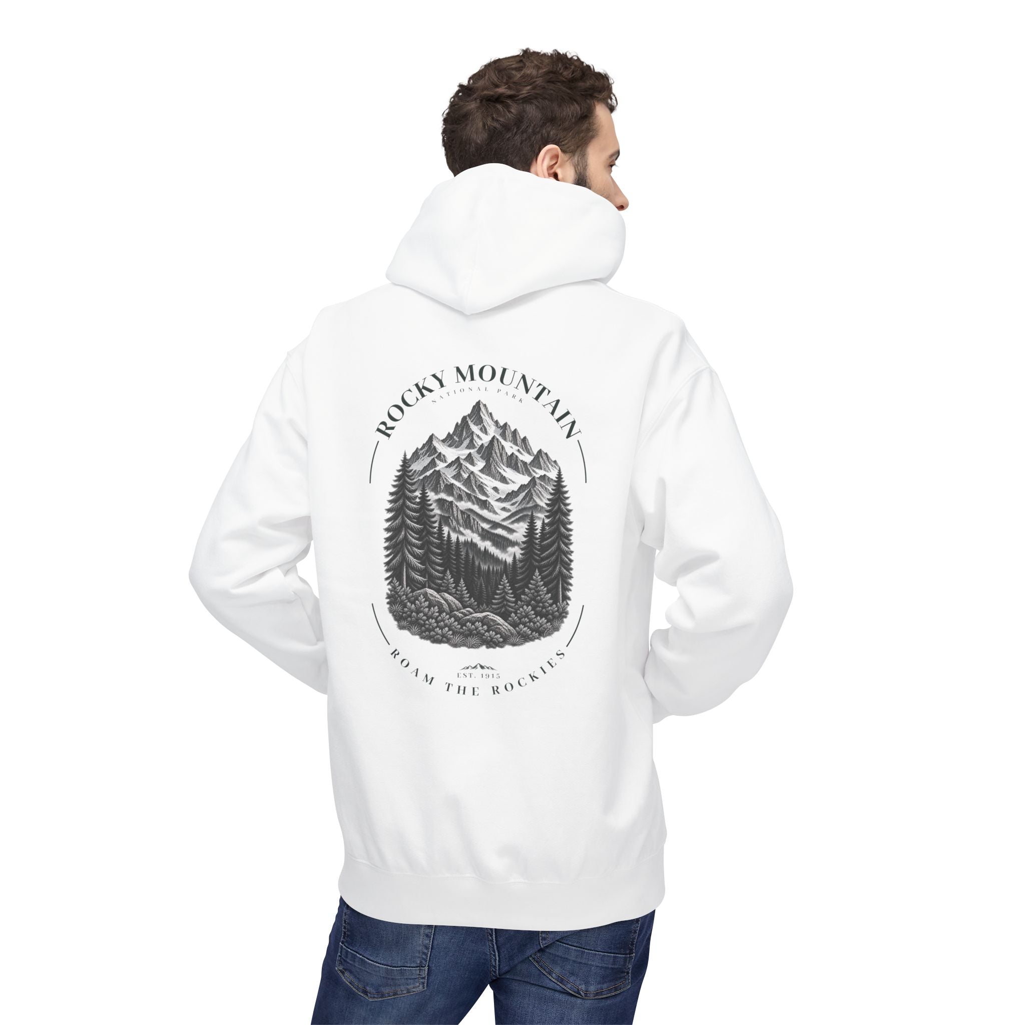 Rocky Mountain National Park Mountain Range Graphic Hoodie
