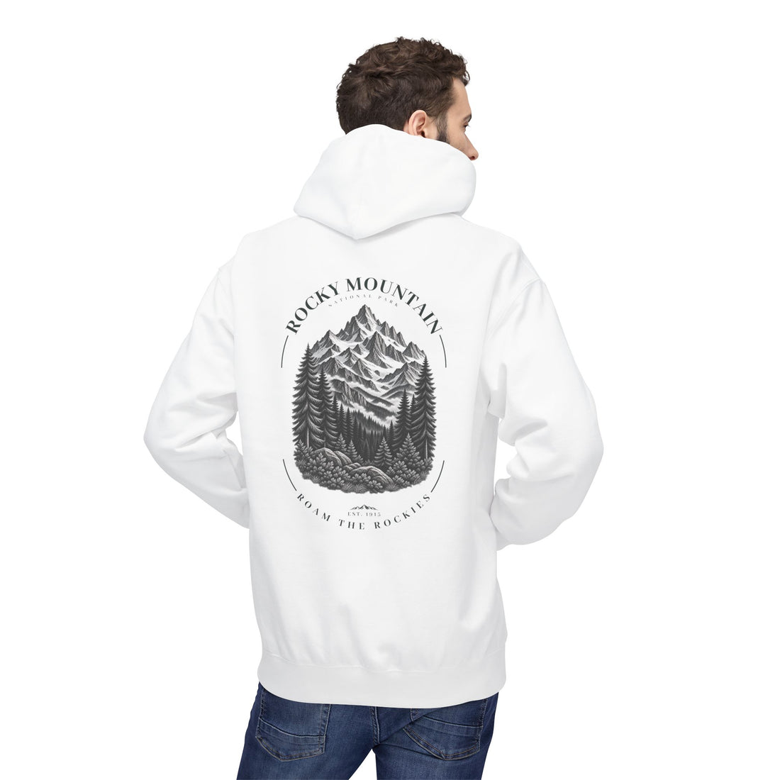Rocky Mountain National Park Mountain Range Graphic Hoodie