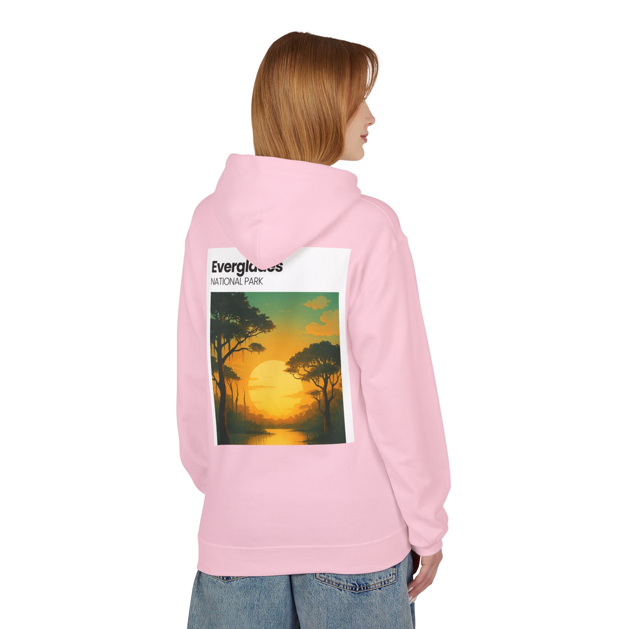 Everglades Sunset Vintage Poster Hoodie | National Park Landscape