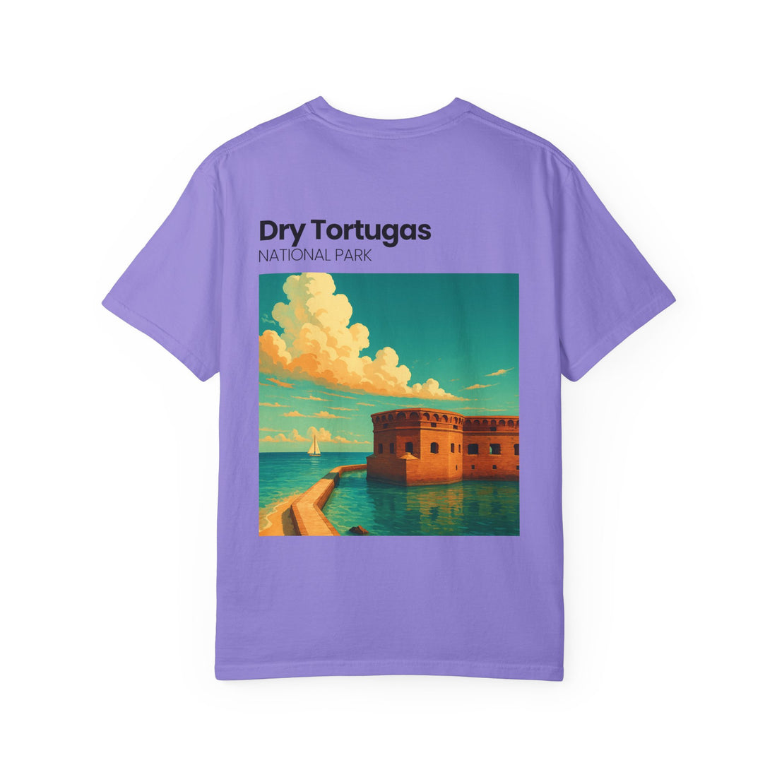 Dry Tortugas National Park Poster T-shirt | Vintage Fort Illustration