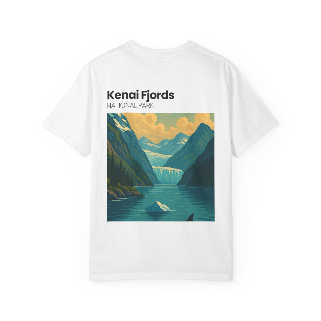 Kenai Fjords National Park Graphic T-shirt | Alaska Glacier Illustration