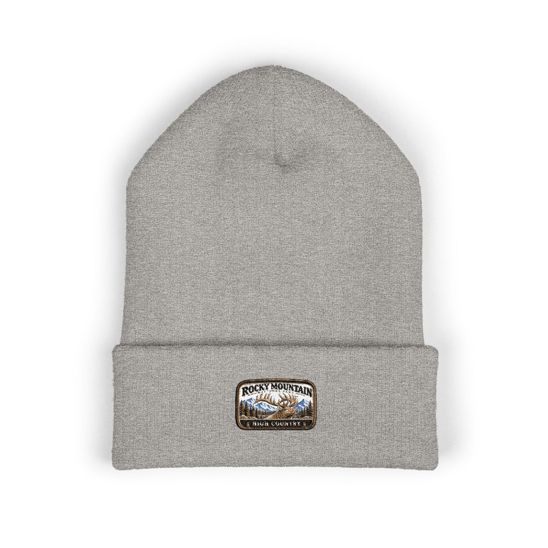 Rocky Mountain National Park Elk Beanie Square Logo