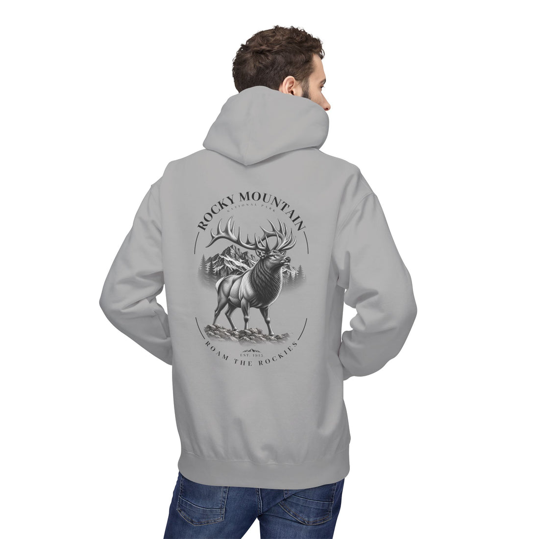 Rocky Mountain National Park Elk Graphic Hoodie