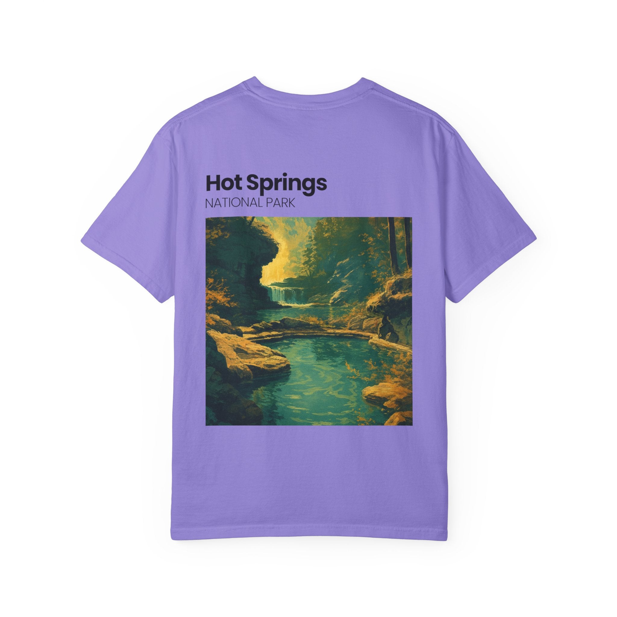 Hot Springs National Park graphic T-shirt | Scenic Hot Spring Illustration