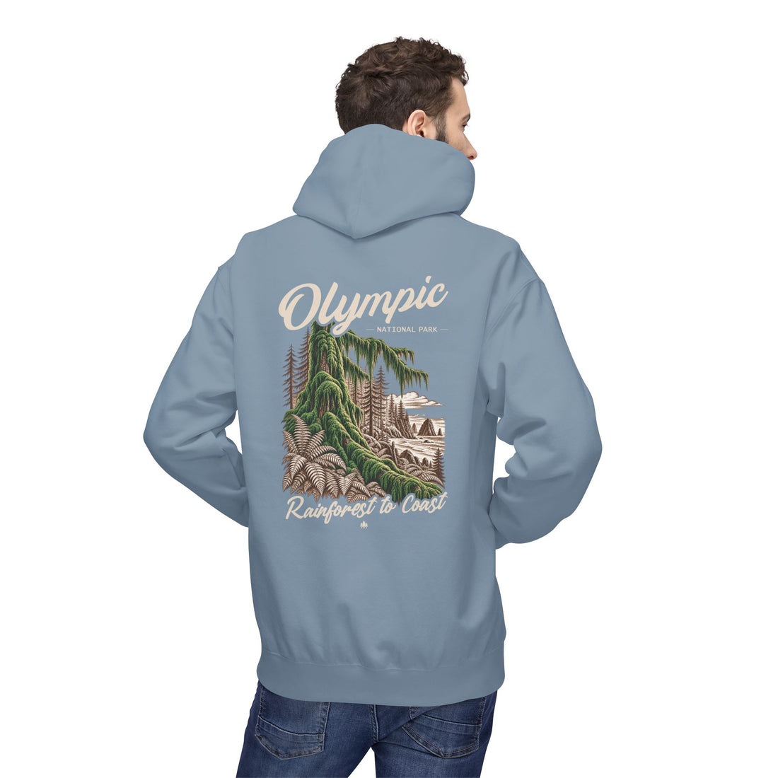 Olympic National Park Hoh Rainforest Graphic Hoodie