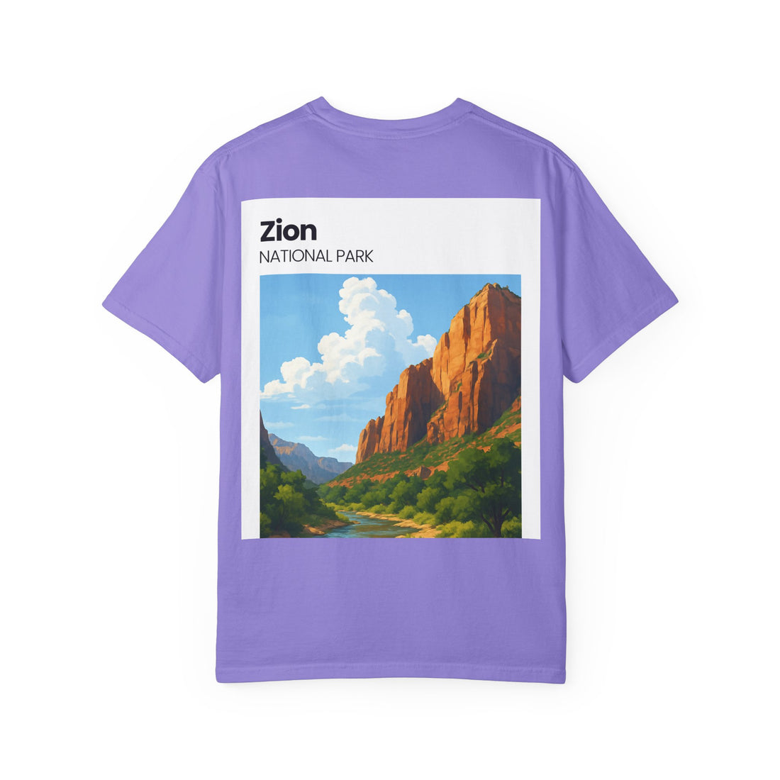 Zion National Park Landscape T-Shirt | Scenic Canyon Artwork